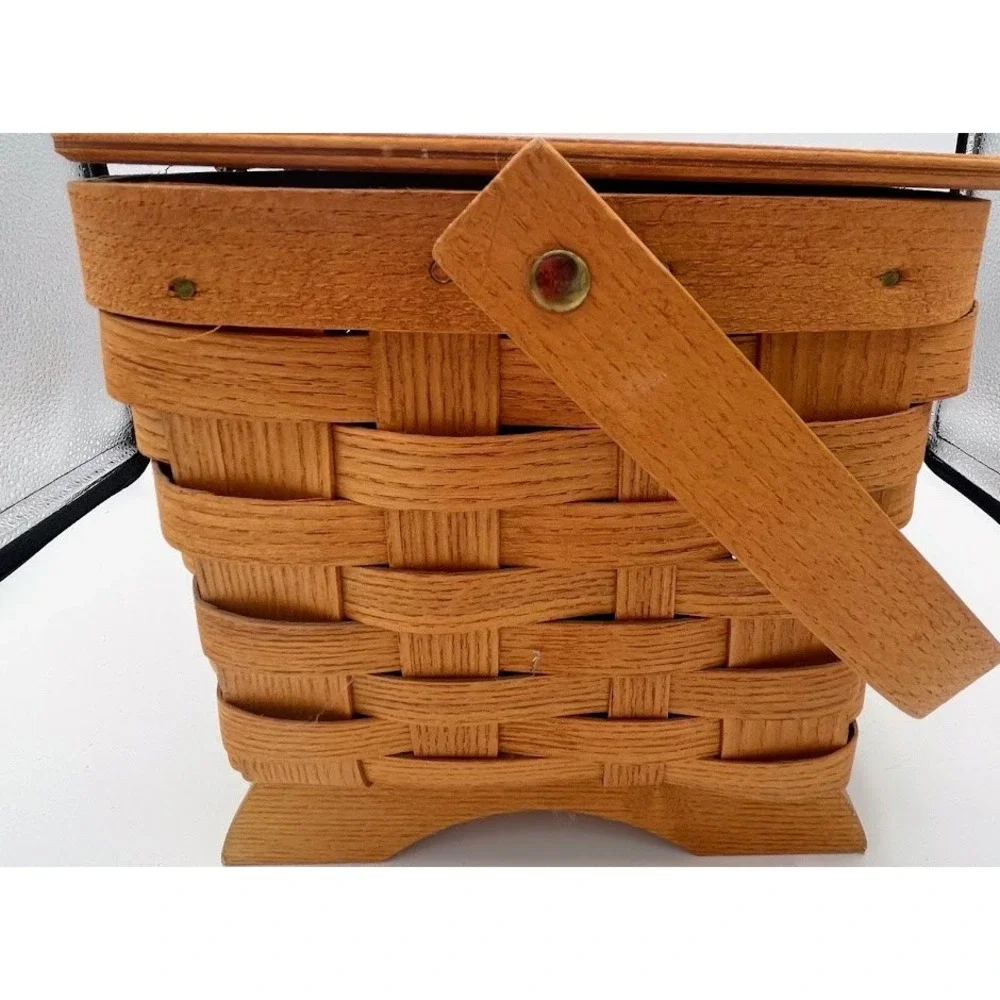 Peterboro Basket Co Ivory Soap 125th Anniversary Basket Brown Woven Wood 2004